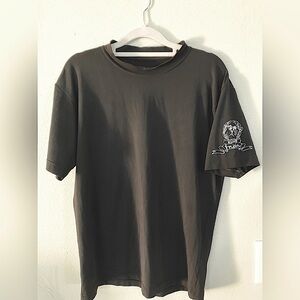 Moschino sportswear black mock neck top